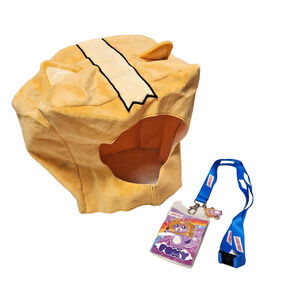 Lankybox FOXY Lanyard ID Holder Charm Boxy Mask Hat Costume Collectible Set